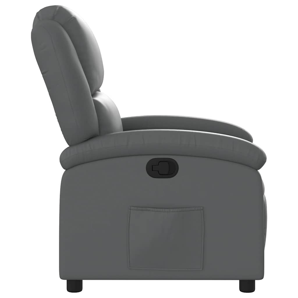 vidaXL Fauteuil Kunstleer Grijs - 35% Korting!