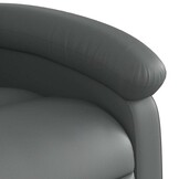 vidaXL Fauteuil Kunstleer Grijs - 35% Korting!