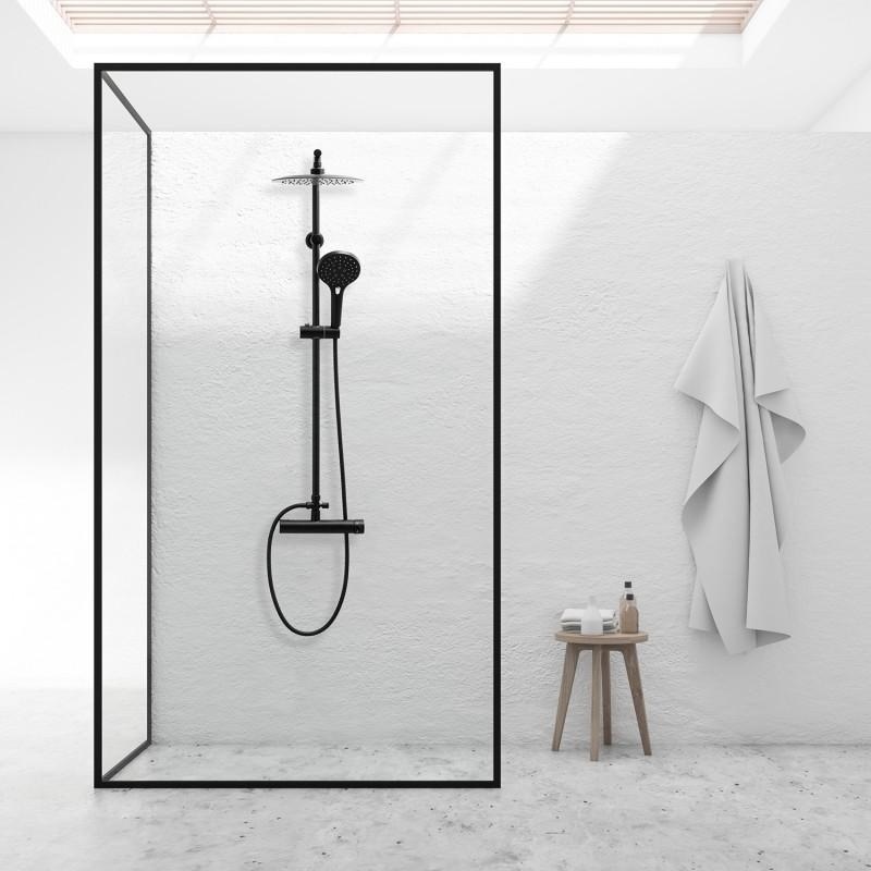 Doucheset Zwart met Regendouche & 35% Korting