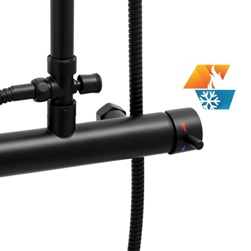 Doucheset Zwart met Regendouche & 35% Korting