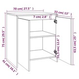 vidaXL Dressoir 70x41x75 cm (35% korting!)
