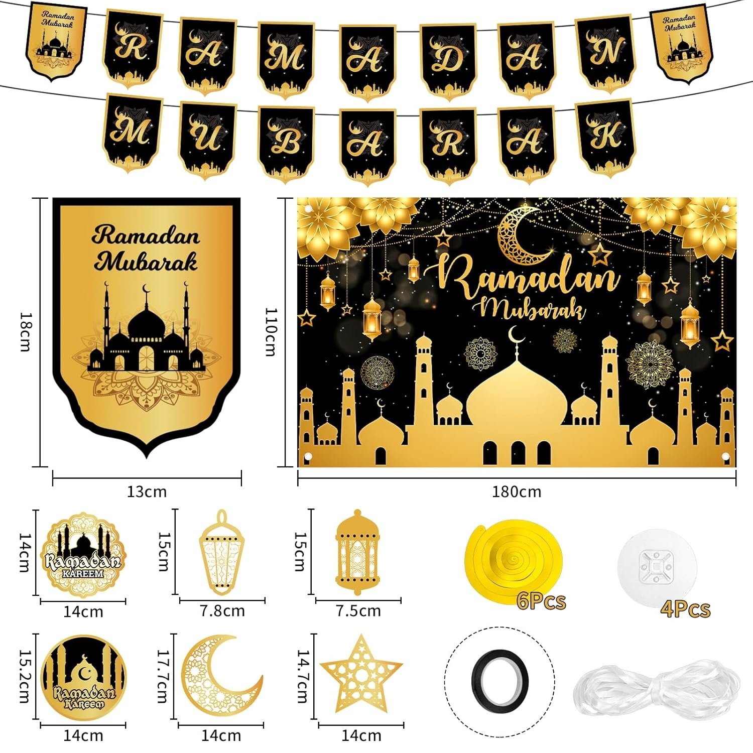 Ramadan Banner & Decoratieset - 37% Korting!