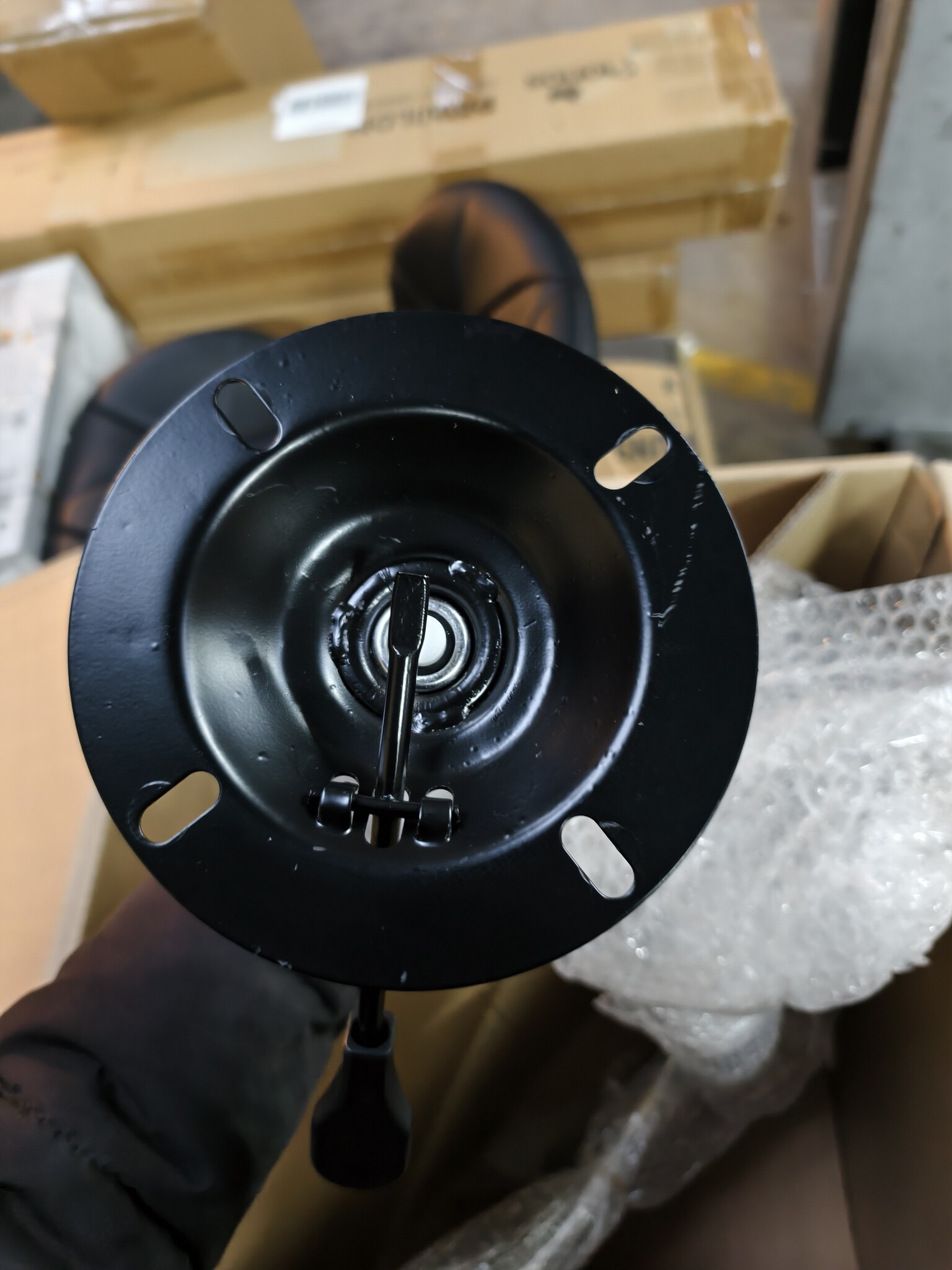 Bureaustoel AVOLA - Ergonomisch ECO-leer - Zwart - 35% korting!