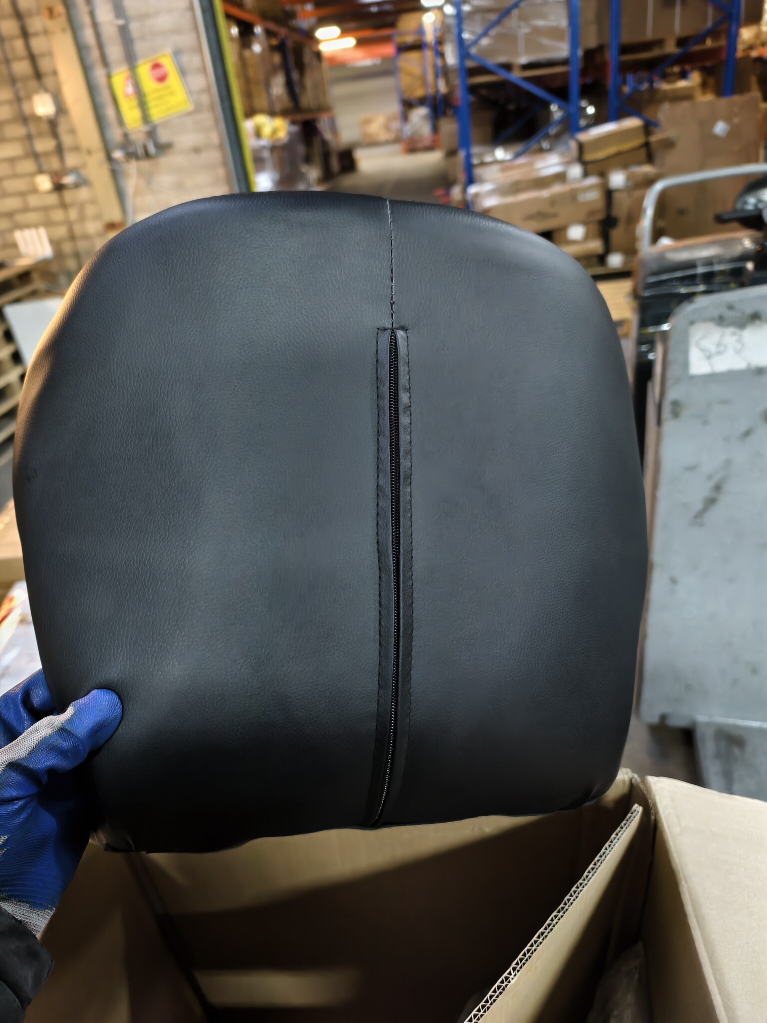 Bureaustoel AVOLA - Ergonomisch ECO-leer - Zwart - 35% korting!