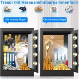 Grote Vuurvaste Kluis 45L - Inclusief Brandveilige Documententas - 35% Korting!