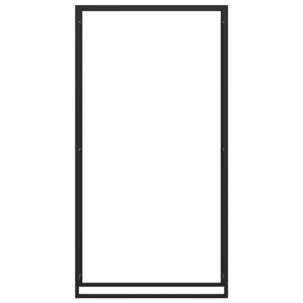 vidaXL Haardhoutrek 110x28x214cm Matzwart | -35%