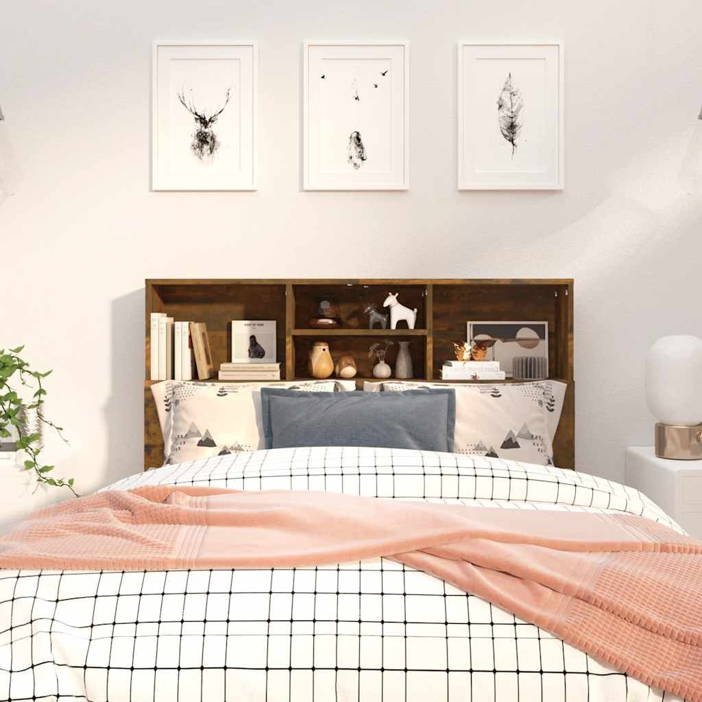 vidaXL Hoofdbordkast Gerookt Eiken - 30% Korting