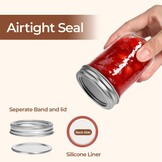 ComSaf Glazen Potjes met Deksel (8 Stuks) - 240ml - 30% Korting