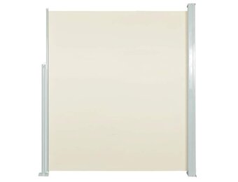 vidaXL Uittrekbaar Tuinscherm 140x500 cm Crème - 57% Korting!