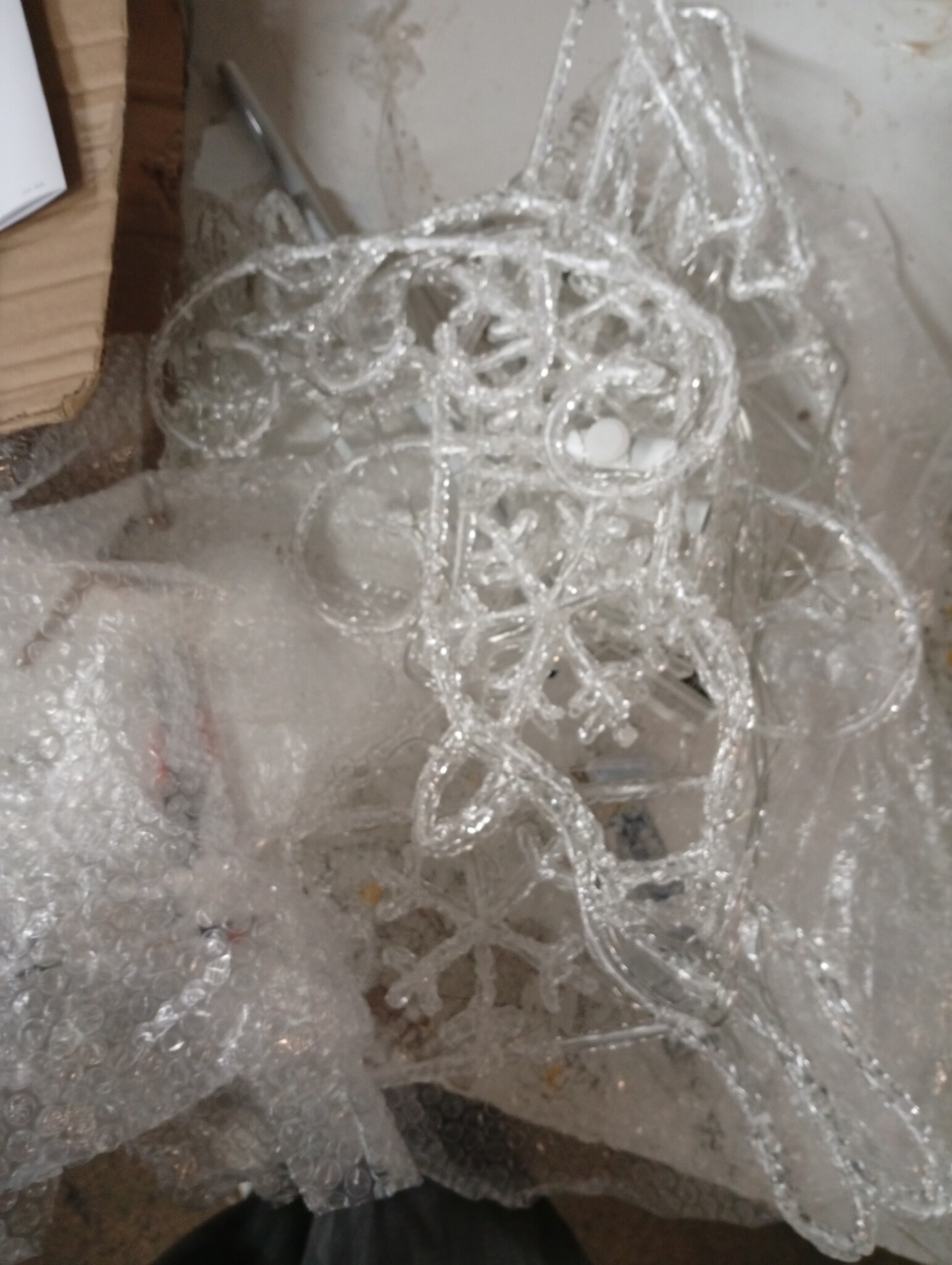 76% Korting: VidaXL Kerstdecoratie Rendier & Slee Acryl Warmwit 260x21x87 cm