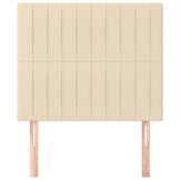 vidaXL Hoofdborden Crème (2x) 80x5x78/88 cm - 67% Korting!