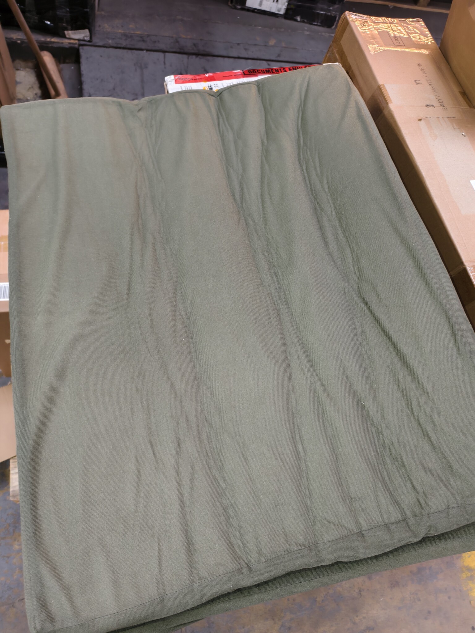 Logeermatras Opvouwbaar (80x200x10cm) - Donker Groen - 35% Korting
