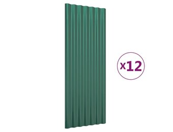 vidaXL Dakpanelen Groen - 12 stuks - 35% Korting!