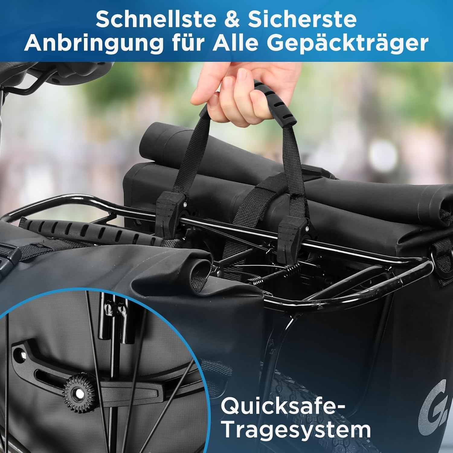 Set 2 Fietstassen 48L - Waterdicht met Reflectoren - 30% Korting!
