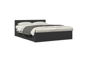 vidaXL Bedframe Zwart 160x200 cm (retour) - 55% Korting!