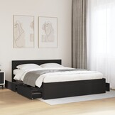 vidaXL Bedframe Zwart 160x200 cm (retour) - 55% Korting!
