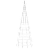 vidaXL LED Kerstboom aan Vlaggenmast (550 LED's, Warm Wit, 300 cm) - 57% Korting!
