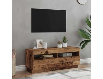VidaXL TV-meubel met LED - Bewerkt Hout Oud Hout - 55% Korting!