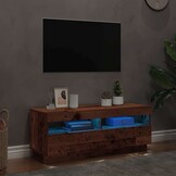 VidaXL TV-meubel met LED - Bewerkt Hout Oud Hout - 55% Korting!