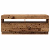 VidaXL TV-meubel met LED - Bewerkt Hout Oud Hout - 55% Korting!