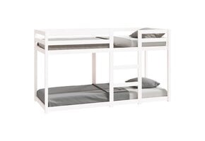 vidaXL Stapelbed Grenenhout Wit | 75x190 cm | 60% Korting