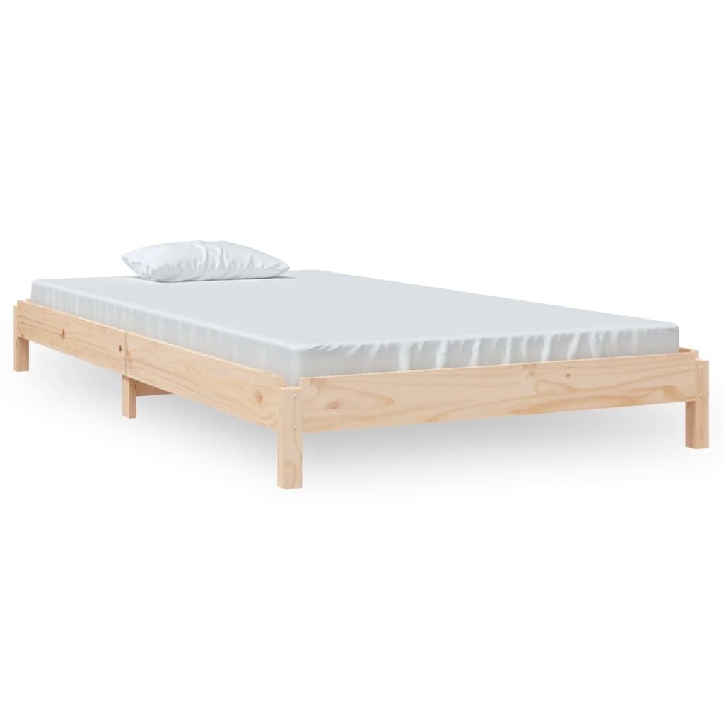 vidaXL Stapelbaar Bed 90x200 cm Massief Grenenhout - 54% Korting!
