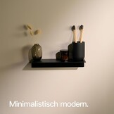 Design Hamburg Rek zonder Boren | Badplank Mat Zwart - 37% Korting!