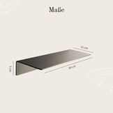 Design Hamburg Rek zonder Boren | Badplank Mat Zwart - 37% Korting!