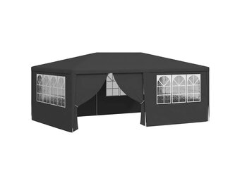 vidaXL Partytent met zijwanden professioneel 90 g/m² 4x6 m antraciet