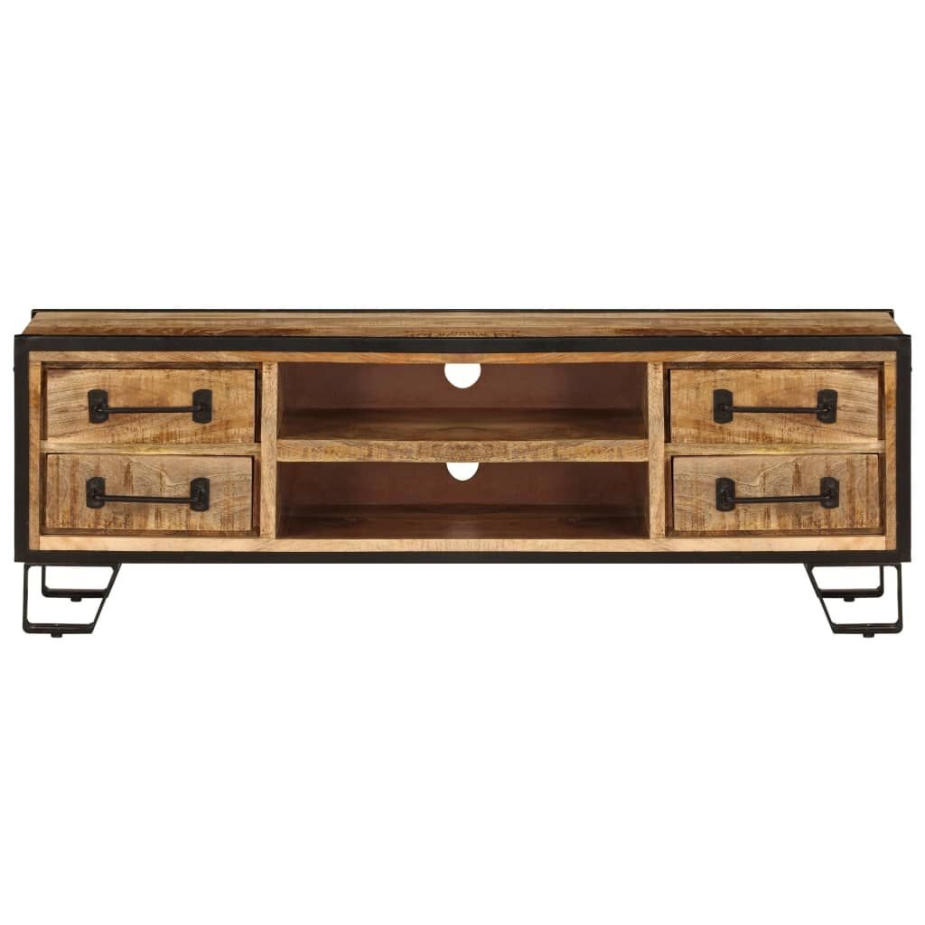 vidaXL Tv-meubel met lades 120x30x40 cm massief mangohout