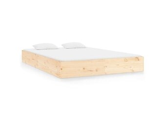 vidaXL Bedframe zonder matras massief hout 200x200 cm