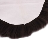 vidaXL Vloerkleed 60x180 cm schapenvacht bruin