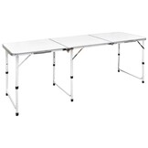 Inklapbare Aluminium Campingtafel 180x60cm - Nu 35% Korting!