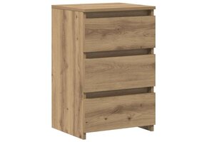 VidaXL Nachtkastjes (2 stuks) 40x35x62,5 cm Bewerkte Hout - Artisanaal Eiken | 35% Korting