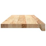 2x vidaXL Vensterbanken 70x25 cm Massief Eikenhout - Onbehandeld - 35% Korting