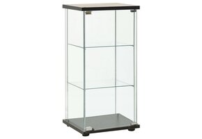 vidaXL Vitrinekast Gehard Glas Zwart - 35% Korting!