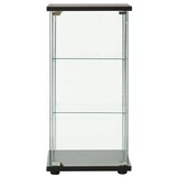 vidaXL Vitrinekast Gehard Glas Zwart - 35% Korting!