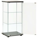 vidaXL Vitrinekast Gehard Glas Zwart - 35% Korting!