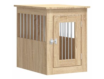 vidaXL Hondenbench 45x62x59 cm bewerkt hout sonoma eikenkleurig