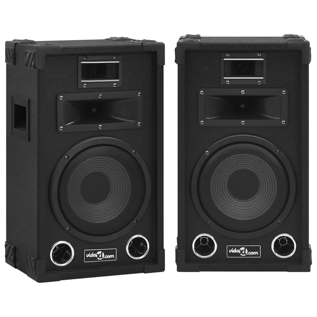 vidaXL Hifi-podiumluidsprekers 2 st. 800W Zwart - Nu 55% Korting!