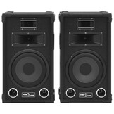 vidaXL Hifi-podiumluidsprekers 2 st. 800W Zwart - Nu 55% Korting!