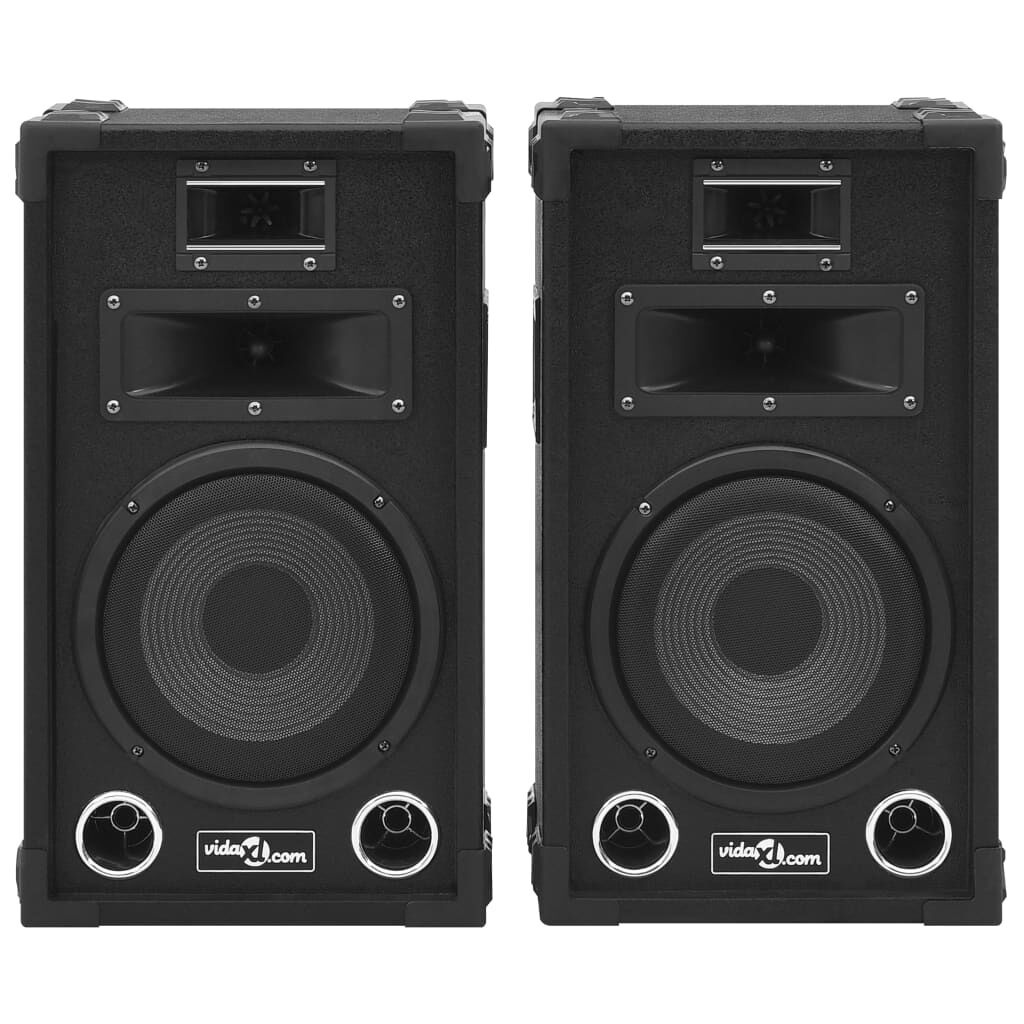vidaXL Hifi-podiumluidsprekers 2 st. 800W Zwart - Nu 55% Korting!