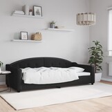 vidaXL Slaapbank Zwart 90x200 cm | Nu 47% Korting!