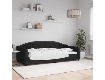 vidaXL Slaapbank Zwart 90x200 cm | Nu 47% Korting!