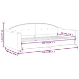 vidaXL Slaapbank Zwart 90x200 cm | Nu 47% Korting!