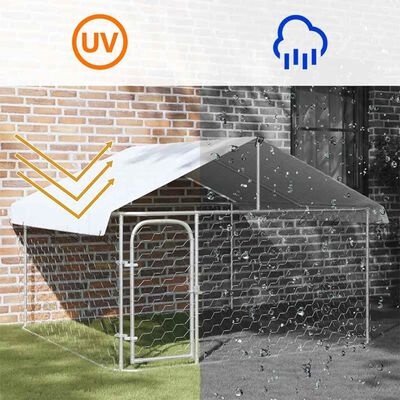 vidaXL Hondenkennel Buiten (200x200x150 cm) - 55% Korting!