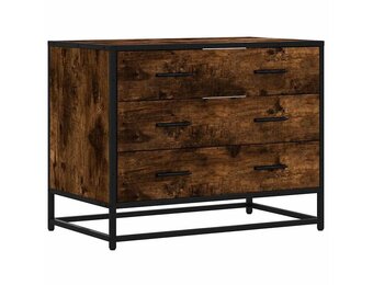 vidaXL Ladekast 70x41x56 cm bewerkt hout gerookt eikenkleurig