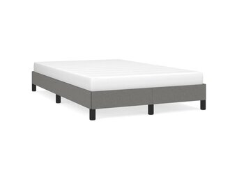 vidaXL Bedframe Donkergrijs 120x190 cm - 60% Korting