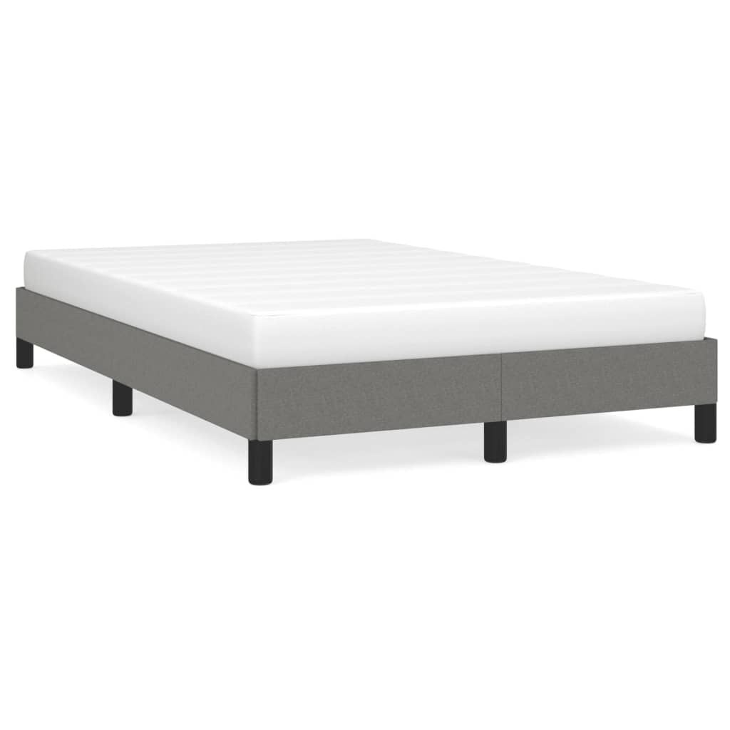 vidaXL Bedframe Donkergrijs 120x190 cm - 60% Korting