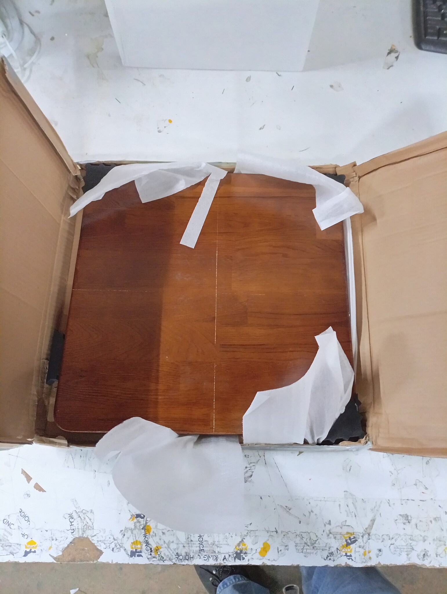 vidaXL Tafelblad Eiken 40x40cm Donkerbruin - 60% Korting